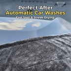 Double Trouble 2-Pack Car Drying Towels 20x20, 1200GSM | 1200GSM double-sided microfiber, 2-pack, 4 drying surfaces total, for touch-ups, mirrors, door jambs, post-wash & car wash