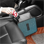 Foldable Trash Cans with Rhinestone, Bling Car Bin for Seat Organizer & Decorations, Universal Bling Accessories for Most Cars, SUVs, Trucks (Blue)