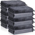 12 PCS Microfiber Towels for Cars 24x16 Inch Microfiber Cleaning Cloths Bulk Soft Car Detailng Towel Cloths 600 GSM Detailing Buffing Quick Drying Towel Polishing Waxing Auto Detailing Towel Cloth
