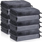 12 PCS Microfiber Towels for Cars 24x16 Inch Microfiber Cleaning Cloths Bulk Soft Car Detailng Towel Cloths 600 GSM Detailing Buffing Quick Drying Towel Polishing Waxing Auto Detailing Towel Cloth