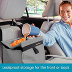 TrashStash Hanging Car Garbage Bag with Push-Close Lid and Waterproof Bin for Cars, SUVs and Trucks - Holds 3 Gallons of Car Trash