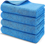 Professional Large Microfiber Car Drying Towels 2 Pack, Lint Free, Scratch Free, Highly Absorbent Drying Towel for Cars, SUVs, RVs, Trucks, and Boats,31" x 24",Blue