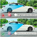 DF DUALFERV Blind Spot Mirror, 4PCS Suction Cup Type, 360° Adjustable ABS Anti-Collision Shell, HD Wear-Resistant Glass for SUV Truck Van Enhancing Driving Safety