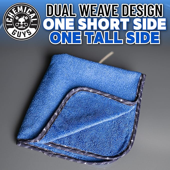 Professional Grade Premium Microfiber Towels for Cars,Blue,16" x 16",Ultra-Soft and Scratch-Free Car Detailing Cloths for Trucks,Motorcycles,and More,(Pack of 6)