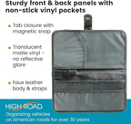 Car Document Holder - Registration and Insurance Card Holder and Car Visor Organizer with 6 Clear Pockets and Pen Loop for Driving Documents, Cards and Paperwork