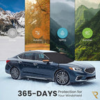 Windshield Snow Cover for Cars, SUVs & Trucks – Magnetic 5-Layer Waterproof Frost Shield | Ice Snow Protector | Winter Car Windshield Cover with Mirror Covers (61.8" x 49.6")
