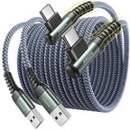 AINOPE 10 ft USB C Cable 2-Pack, 3.1A C Chargers Fast Charging 10 Foot, Resistant Nylon Braided Type C Charger Fast Charging 10ft Right Angle Charger Cord Fit for Galaxy S20 Ultra S10 S10E S9 S8 Plus