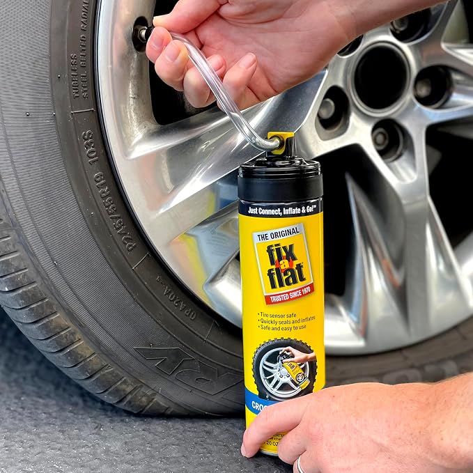 S60430 Aerosol Emergency Flat Tire Repair and Inflator, for Large Tires, Eco-Friendly Formula, Universal Fit for All Cars and Small Trucks/SUVs, 20 oz. (Pack of 1)