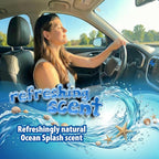 Little Pup 96603-6PK Ocean Splash Scent, Car Air Freshener, Clips to A/C Air Vent, Alcohol-Free Fragrance Oil, Non-Hazardous and Non-Toxic Plastic, Set of 6