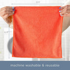 S&T INC. 25 Pack Microfiber Cleaning Cloth, Bulk Towels for Home, Reusable Microfiber Towels for Cars, Cleaning Rags, Assorted, 11.5 Inches x 11.5 Inches, 25 Count