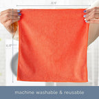 S&T INC. Microfiber Cleaning Cloth, Bulk Microfiber Towel for Home, Reusable and Lint Free Cloth Towels for Car, Assorted Colors, 11.5 Inch x 11.5 Inch, 50 Pack