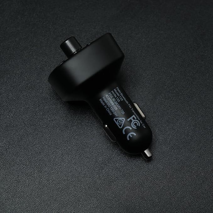 FM Transmitter, Bluetooth FM Transmitter Wireless Radio Adapter Car Kit with Dual USB Charging, Audio Receiver Car Charger MP3 Player, Support Hands-Free Calling, TF Card & USB Disk