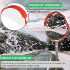 24" Convex Security Mirror,Curved Safety Traffic Road Driveway Mirror,Adjustable Safety Corner Surveillance Mirrors,Outdoor Indoor Blind Spot Mirrors For Garage Parking Lot Shop Office