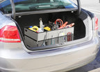 Foldable Car Trunk Organizer for SUV, 3-Compartment, Gray | with Removable Divider, Side Pockets and Securing Straps