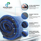 Polish Pro Microfiber Car Drying Towel, Set of 3pcs: X-Large 35"x 24" + Small 16"x16" + Free Wash Mitt, Ultra Absorbent, Microfiber Drying Towel for Cars. 1400GSM.