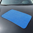 Elite Microfiber Drying Towel (16x24, 4 Pack, Waffle, Blue)