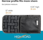 Car Sun Visor Organizer with Hidden Auto Registration and Insurance Holder, Car Visor Mirror and Grip Band Storage Panel for Sunglasses and Driving Essentials