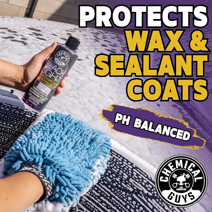 CWS61964 Black Light Foaming Car Wash Soap (Works with Foam Cannons, Foam Guns or Bucket Washes) for Cars, Trucks, Motorcycles, RVs & More, 64 fl oz (Half Gallon) Black Cherry Scent