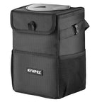Car Trash Can with Lid - Leakproof Trash Bin Car Garbage Can, Collapsible Automotive Truck Organizer and Storage Bag Car Accessories for Women Men Road Trip Essentials