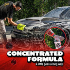 Maxi Suds II Cherry Scent Car Wash Soap and Chenille Microfiber Wash Mitt Bundle, High Foam Shampoo for Foam Cannons, Guns, and Buckets, Safe for All Paint - 64 Fl Oz