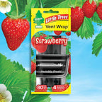 Car Air Freshener | Vent Wrap Provides Long Lasting Scent, Invisibly Fresh | 16 Air Fresheners | Strawberry