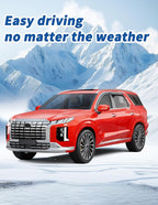 in-Channel Window Rain Guards Fit for Hyundai Palisade 2020-2025 Rain Guard Extra Durable Side Window Deflectors Visor Window Vent Visors Vent Shades Exterior Car Accessories