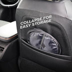 Car Trash Can, 3.3 Gallon Pop-Up Garbage Bin, Waterproof, Loop for Hanging, Velcro Base, Washable, Metal Frame, Portable Collapsible Design for Easy Storage, 12” Inch High x 9” Inch Wide