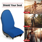 Waterproof Sweat Towel Car Seat Cover for Post Gym Workout, Running, Swimming, Beach and Hiking (Blue)