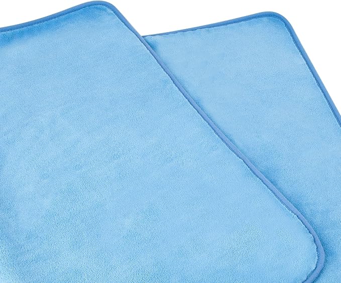 Super Absorbent Microfiber Car Drying Towel, Scratch-Free, Streak-Free, Lint-Free, 36" L x 25" W, Blue (Pack of 2)