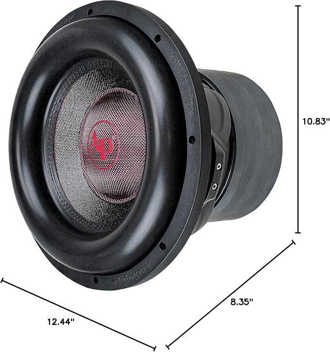 12" Quinta Stack Composite Cone Subwoofer (TXX-BDC-V-12D2), Superior Performance, 2400W, 5 Magnets, BASV Voice Coil, Aluminum Basket, Weaved Tinsel Leads, Multi-Connect Terminals, 2*2 Ohms