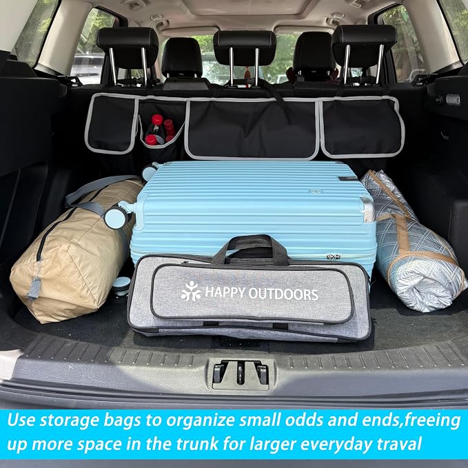 Car Trunk Organizer, Large Capacity Car Storage Bag with 4 Pockets, | Collapsible Backseat Organizer for SUV/MPV/Truck, 40.16" x 11.02"
