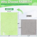 Sage Green Microfiber Cleaning Cloth -Pack of 8, Highly Absorbent Cleaning Rags, 16"X12" All Purpose Cleaning Towels for Housekeeping, Kitchen, Car, Lint Free and Reusable Microfiber Towels