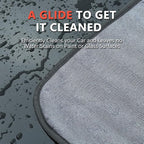 Microfiber Towels for Cars Drying Towels Car Detailing 35"x 24" Extra Large Ultra Absorbent for Cars and Trucks, Without Streaks, Scratches, or Water Spots (1 Pack Gray)