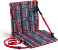 Heated Stadium Seat, Foldable, Lightweight with Carrying Strap, Foam Cushion for Comfort, Adjustable, Back Support, Multi-Functional Use As Stadium Seat or Seat Pad, Patriotic/Red
