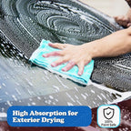 Shop Towels, Microfiber Cleaning Cloth Bulk, 200 Pack Microfiber Towels for Cars, All-Purpose Absorbent Cleaning Rags, Dust Cloth for Automotive, Mechanic, Garage, Bar, 11.5 x 11.5 inch