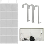 Large Mesh Over-the-Door Organizer, 15-Pocket Hanging Storage for Cruise & Home (24"x60"),Travel Essential for 2026-2027, Shoe & Bathroom Organizer for Closet, Cabin, or Behind-Door Storage