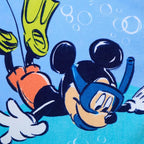 Store Official Mickey Beach Towel with Mickey Mouse Screen Art on Topside - Measures 29" x 58" - Soft & Absorbent for Pool or Beach - Bath Towels for Kids Who Love & Mickey