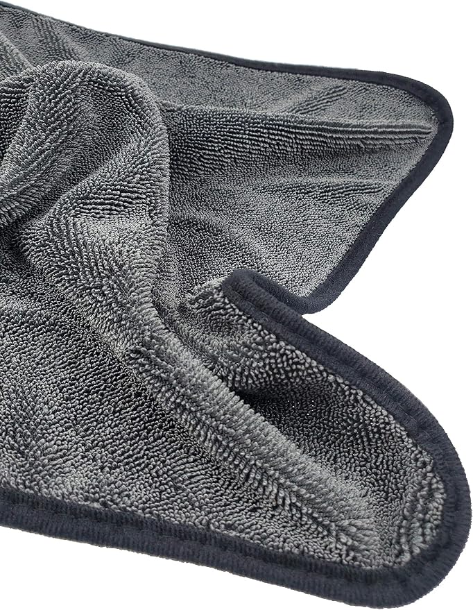 Microfiber Car Drying Towel, Shiny Bath Drying Towel Shower Cubicles Cloth for Water Removal in Shower and Bathroom (20x24inches*2pack)