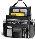 Car Front Seat Organizer, Back Seat Storage with Adjustable Straps Truck Seat Organizers for Delivery Drive, Office File, Passenger Seat
