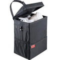 Car Trash Can, 3.5 Gallon Capacity, Black Color, Manual-Lift Opening Mechanism
