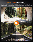 X5 Duo 4K+2.5K Dash Cam Anti-Shake, 8MP STARVIS 2 IMX678 IMX675, Dual Car Camera Front and Rear, 5.8GHz Wi-Fi GPS, Included 64GB Card, Voice Control, Touch Screen, Parking Mode