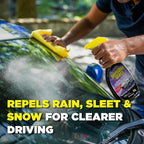 92184-2PK Glass Cleaner + Rain Repellent 2-in-1 Windshield and Window Spray, Cleans Auto Glass, Repels Rain, Sleet, Snow, Improves Wet Weather Visibility – 22 fl oz (Pack of 2)