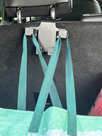 Foldable Car Seat Headrest Hooks 2-Pack – Hidden Design 360° Rotating Organizer for Bags, Groceries & Purses – Heavy Duty ABS Car Back Seat Hanger