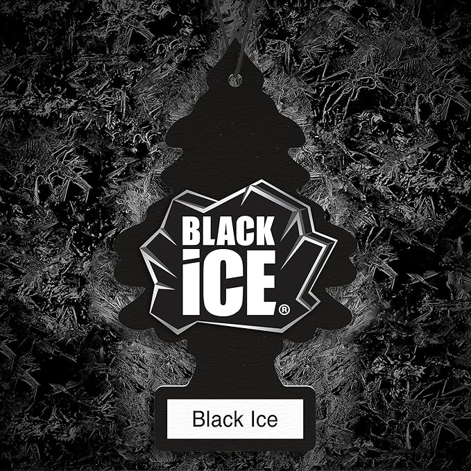 Car Air Freshener | Hanging Tree Provides Long Lasting Scent for Auto and Home | Black Ice, 24 Air Fresheners