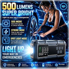 8000A Jump Starter with Air Compressor, Portable Tire Inflator, German-Tech Fast-Charging Power Bank Car Battery Booster for Car Owners Camping, Road Trips, Family Safety & Gift Giving (A3)
