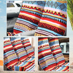Car Seat Towel Covers Christmas Car Accessories Gifts Athletic Running Towel Performance Microfiber Post Workout Sweat Washable Cover Non Slip for Seat Outdoor Sport(Tribal)