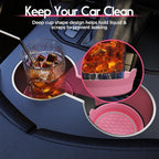 Car Cup Coaster Universal Non-Slip Cup Holders Bling Crystal Rhinestone Car Interior Accessories 4 Pack Peach Pink