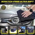 Beyond Drying Towel - Super Absorbent Large Premium Microfiber Detailing Towel for Cars and Boats - 3-Pack