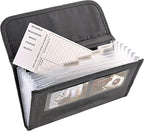 Glove Box Organizer - Insurance and Registration Holder for Car Documents and Paperwork - Expandable Front Seat Organizer with Card Pockets