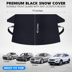 Windshield Cover for Ice and Snow | Oxford Fabric Windshield Cover for SUV, Sedan, Coupe & Hatchback | Protection from Snow, Ice & Frost | Winter Car Accessories